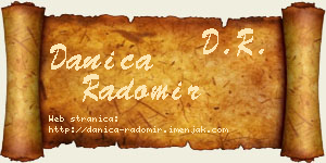 Danica Radomir vizit kartica